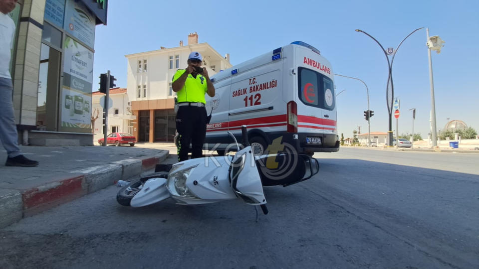 Karamanda Elektrikli Bisiklet Ile Otomobil Carpisti 2 Yarali3