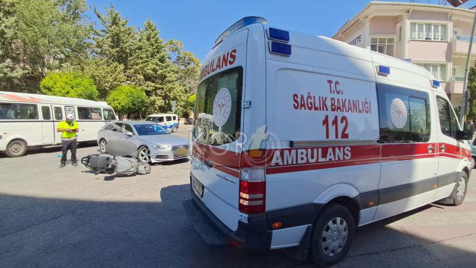 Karamanda Gurbetci Ile Carpisan Motosikletli Yaralandi1