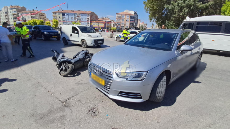 Karamanda Gurbetci Ile Carpisan Motosikletli Yaralandi4