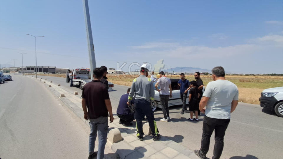 Karamanda Kontrolden Cikan Arac Aydinlatma Diregine Carpti3