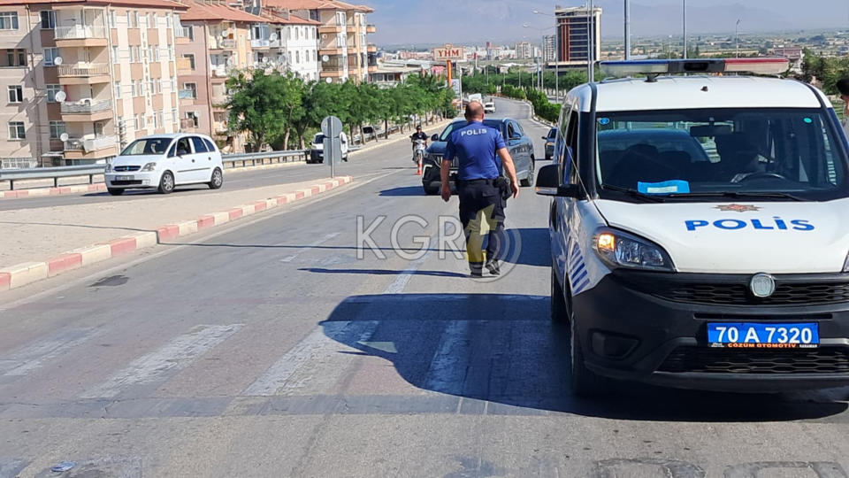 Karamanda Motorla Otomobil Kavsakta Carpisti 1 Yarali7