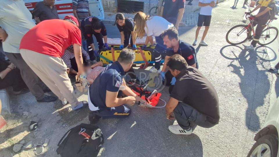 Karamanda Motosikletin Carptigi Kadin Yaralandi 2 Yarali1