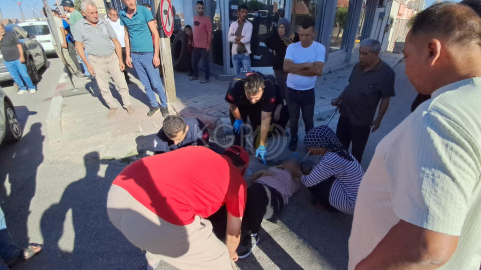 Karamanda Motosikletin Carptigi Kadin Yaralandi 2 Yarali5