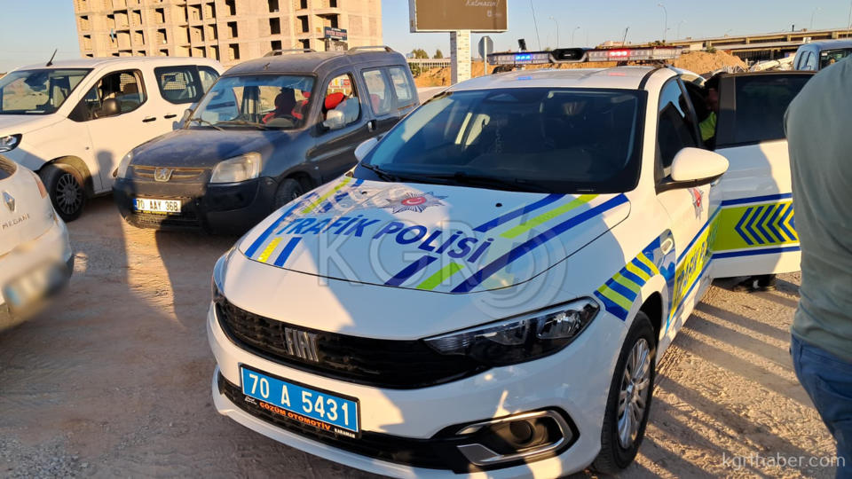 Karamanda Motosikletle Otomobil Carpisti 2 Yarali1