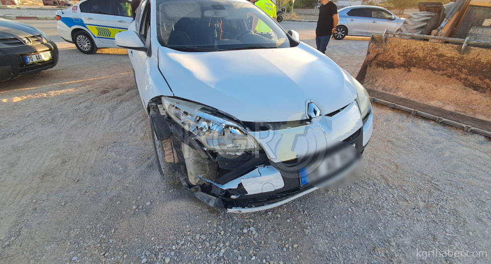 Karamanda Motosikletle Otomobil Carpisti 2 Yarali2