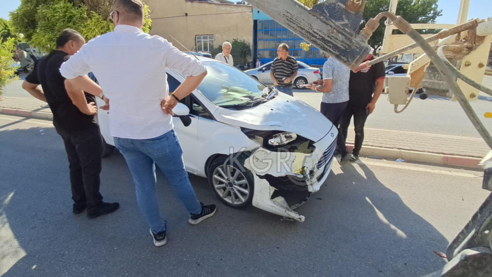 Karamanda Otomobil Beton Mikserine Carpti Feci Kaza Kamerada7