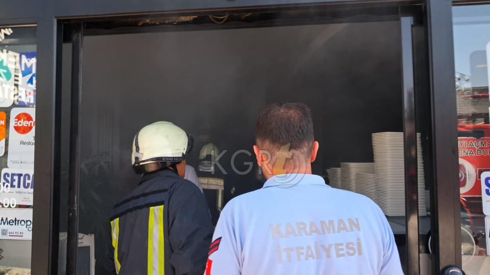 Karamanda Restoran Bacasindaki Yanginda Faciadan Donuldu5