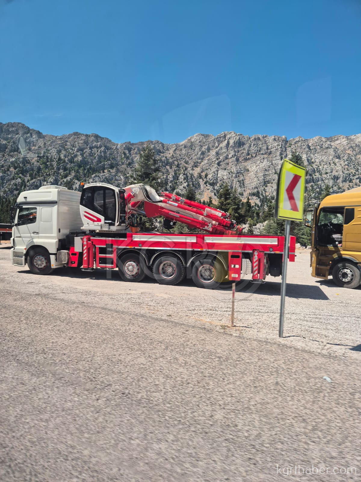 Karaman Antalya Akseki Yolunda Trafik Durdu6