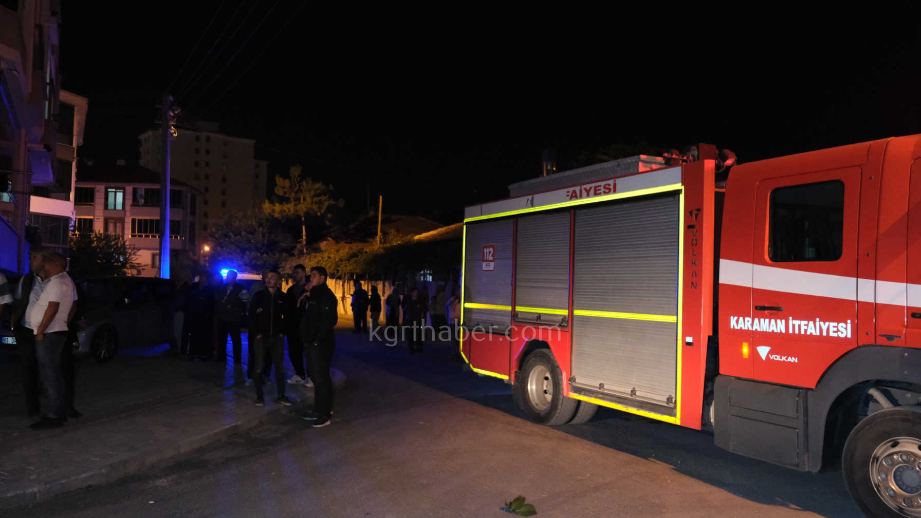 Karamanda 3 Katli Apartmanda Yangin Panigi4