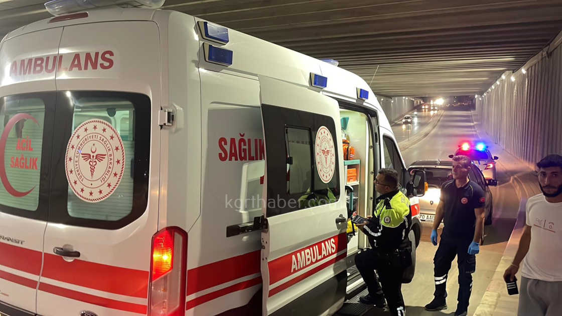 Karamanda Alt Gecitte Motosiklet Kazasi 1 Yarali4