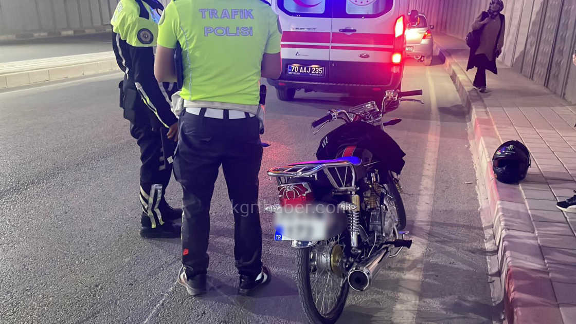 Karamanda Alt Gecitte Motosiklet Kazasi 1 Yarali7