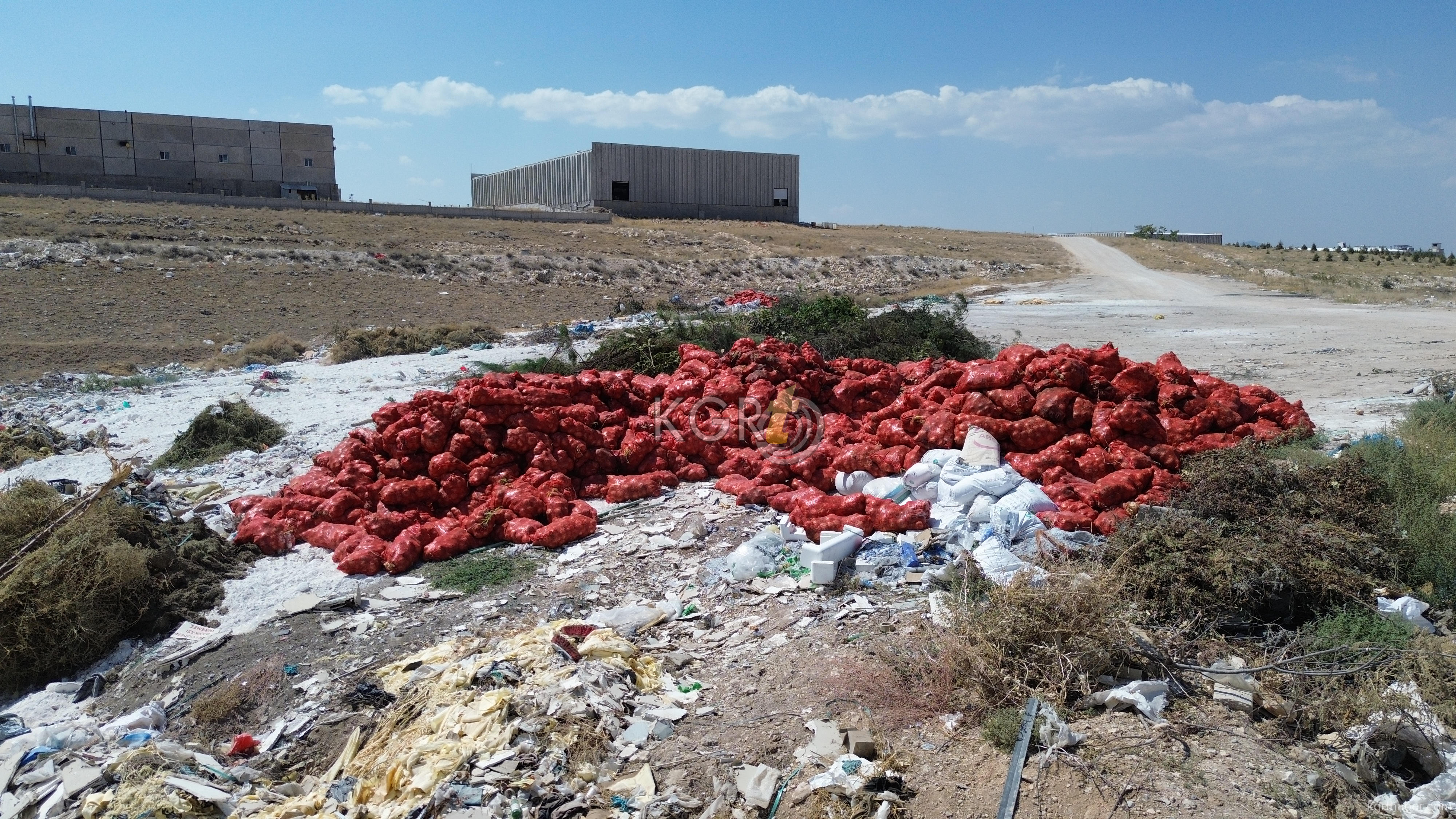 Karamanda Bos Araziye Tonlarca Sogan Doktuler12
