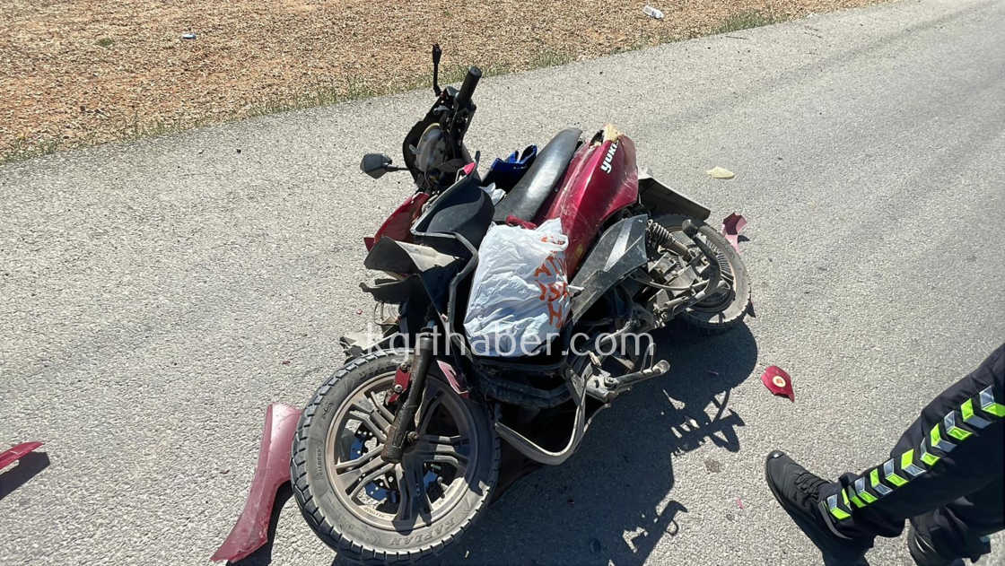 Karamanda Elektrikli Bisiklet Pikapa Carpti 1 Yarali5