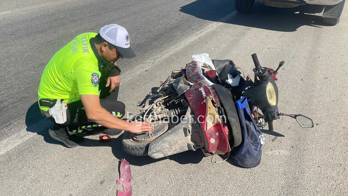 Karamanda Elektrikli Bisiklet Pikapa Carpti 1 Yarali7