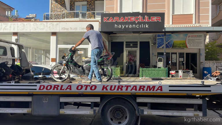 Karamanda Elektrikli Bisiklet Surucusu Olumden Dondu Kaza Ani Kamerada3