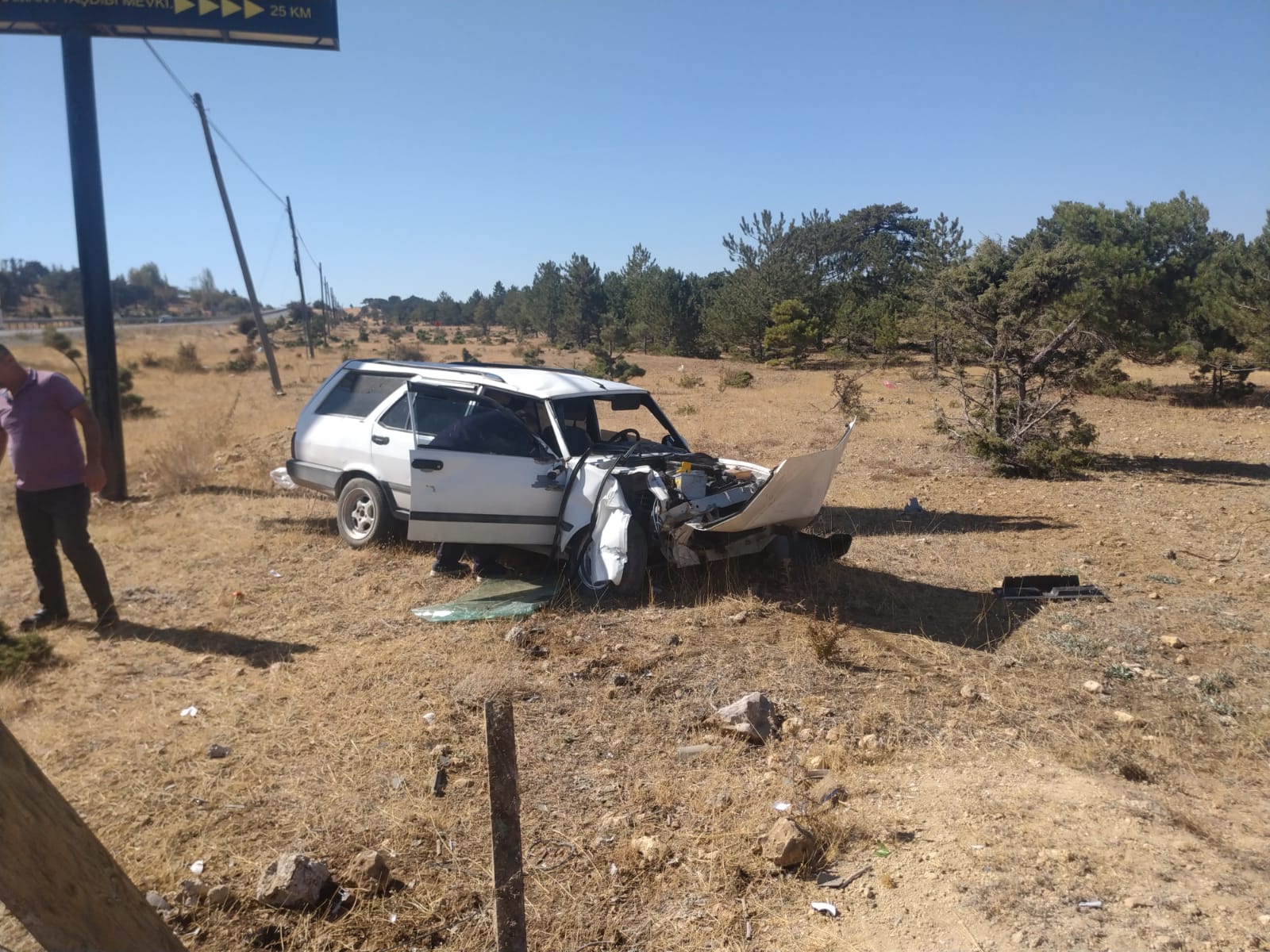 Karamanda Feci Kaza Otomobil Takla Atti 2 Yarali (3)