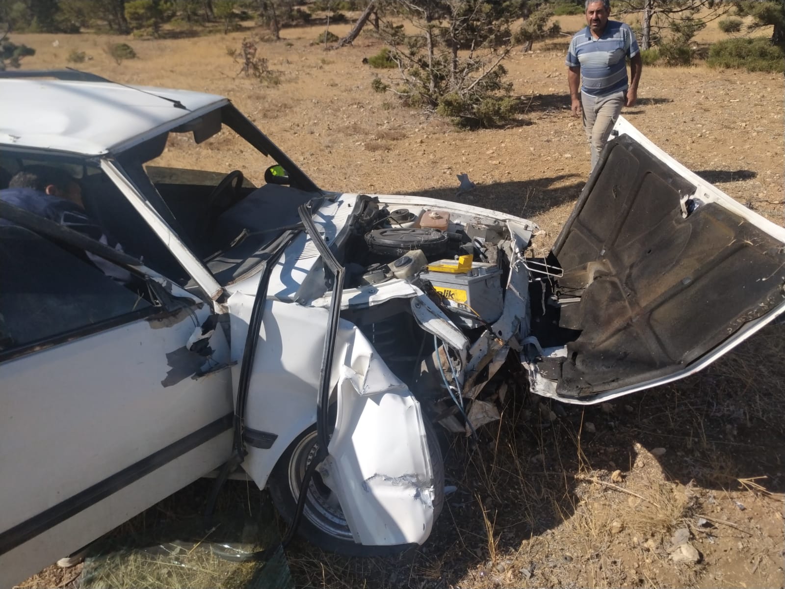 Karamanda Feci Kaza Otomobil Takla Atti 2 Yarali (4)