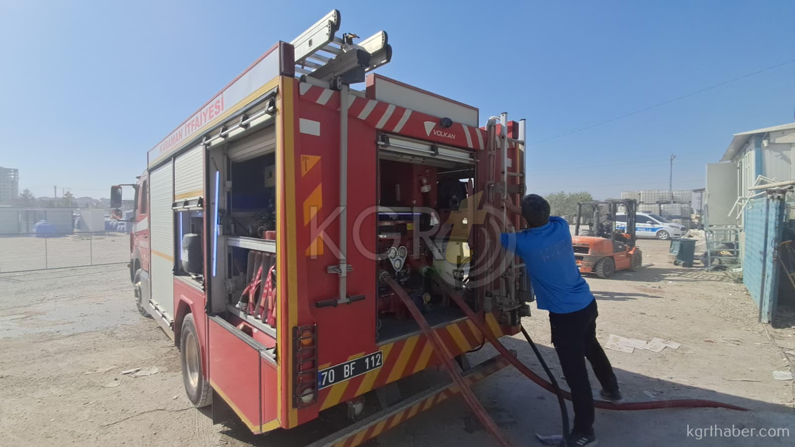 Karaman'da Geri Dönüşüm Tesisinde Yangın10