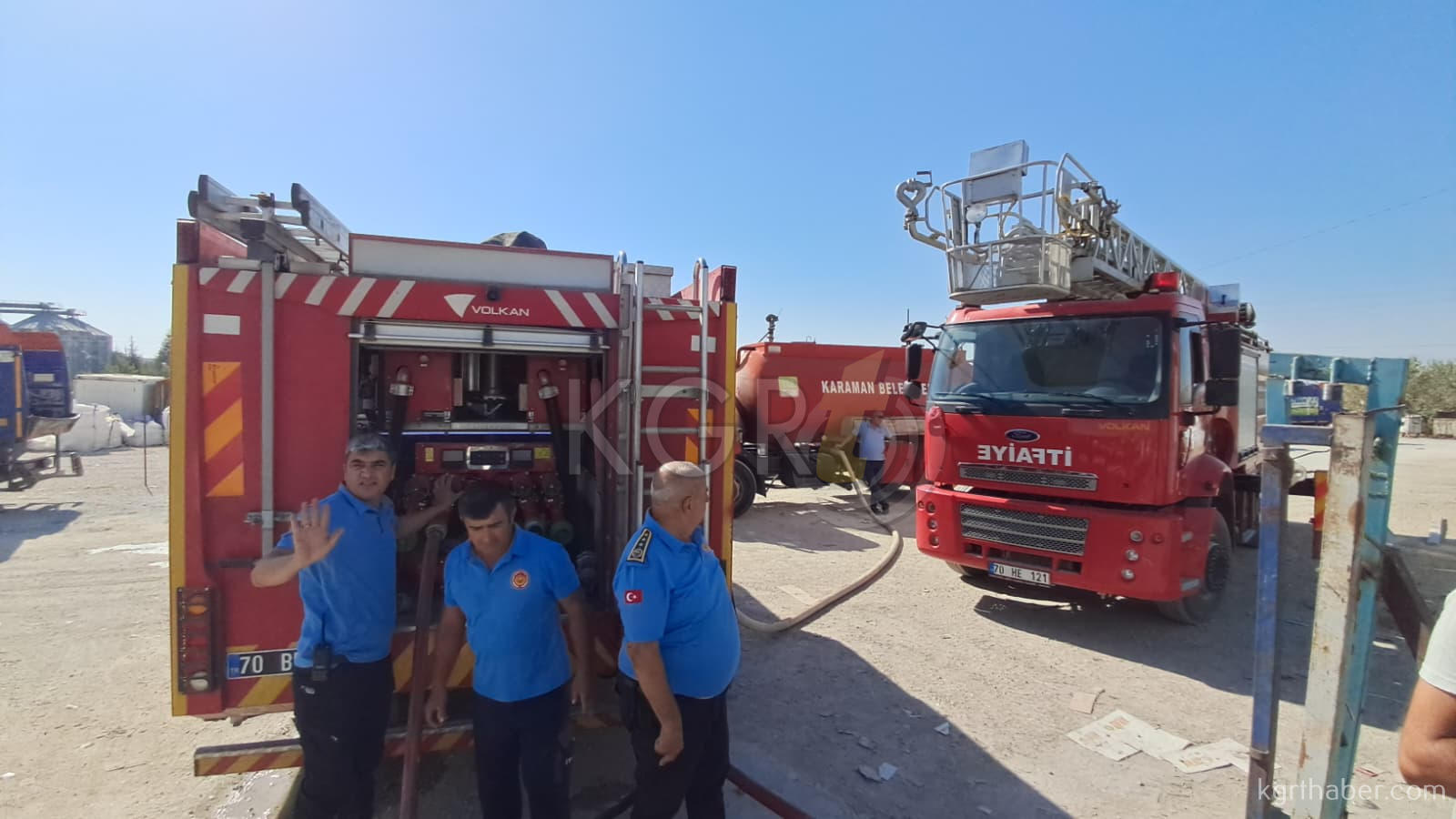 Karaman'da Geri Dönüşüm Tesisinde Yangın4