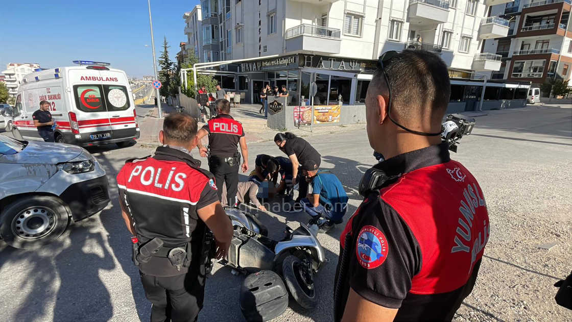 Karamanda Kargo Araciyla Elektrikli Bisiklet Carpisti 1 Yarali2