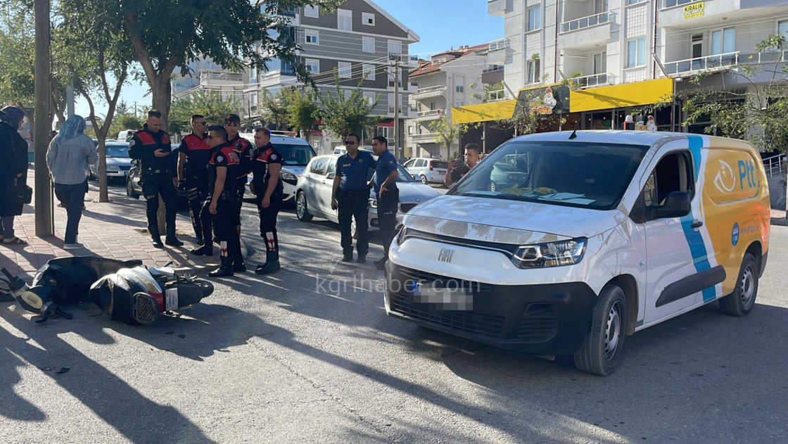 Karamanda Kargo Araciyla Elektrikli Bisiklet Carpisti 1 Yarali7