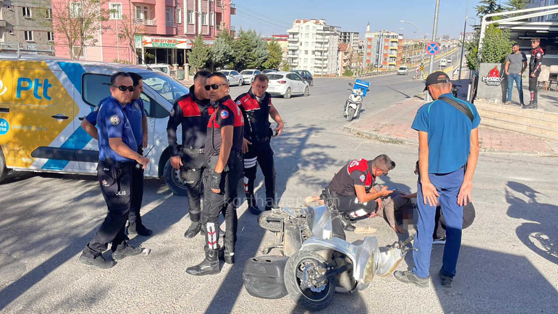 Karamanda Kargo Araciyla Elektrikli Bisiklet Carpisti 1 Yarali9