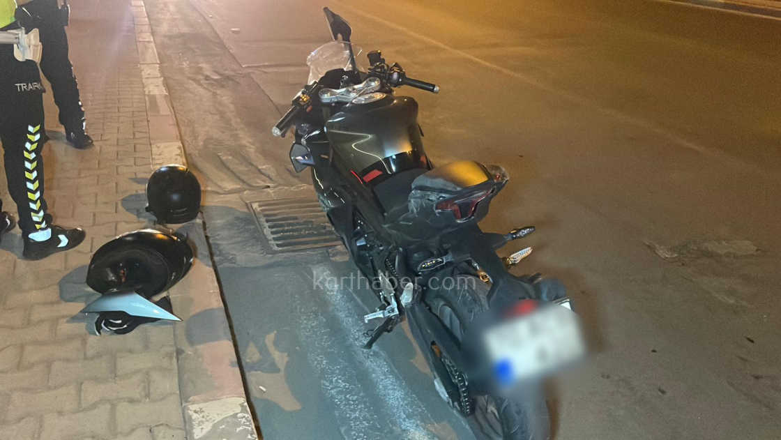 Karamanda Motosiklet 150 Metre Suruklendi Ucuz Atlattilar4