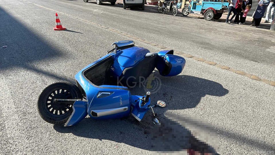 Karamanda Motosiklet Yasli Adama Carpti 1I Agir 2 Yarali6