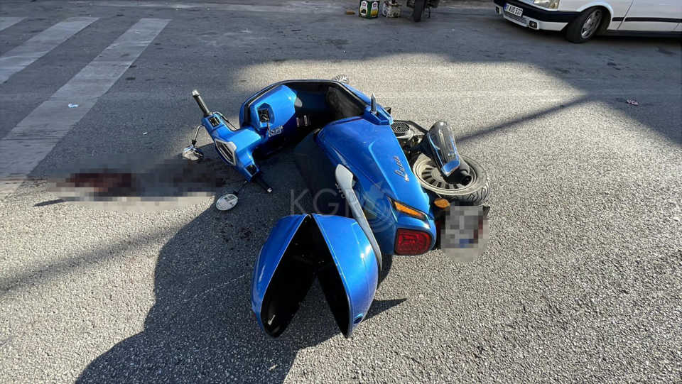 Karamanda Motosiklet Yasli Adama Carpti 1I Agir 2 Yarali8