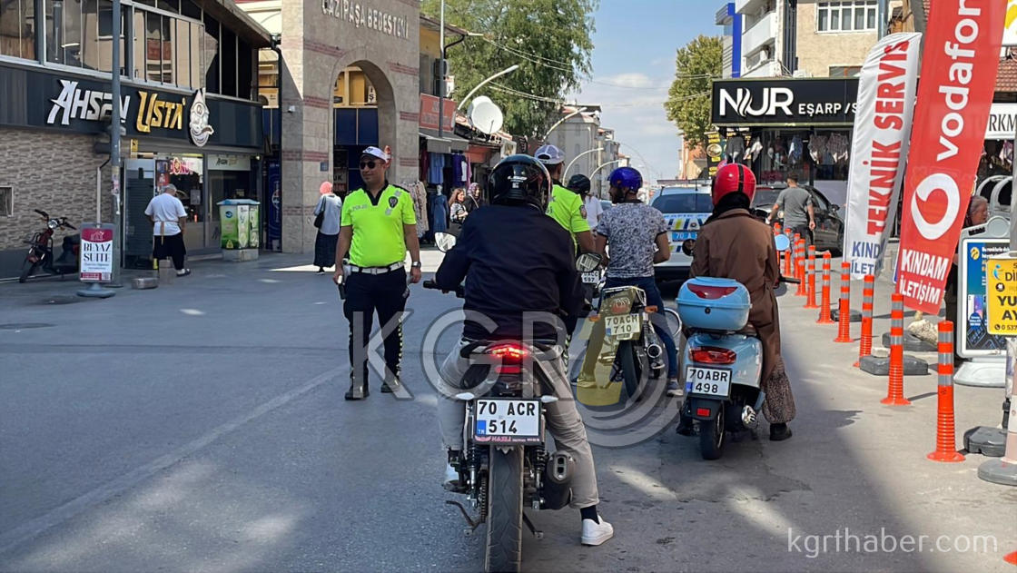 Karamanda Motosikletlere 152 Bin Lira Ceza1