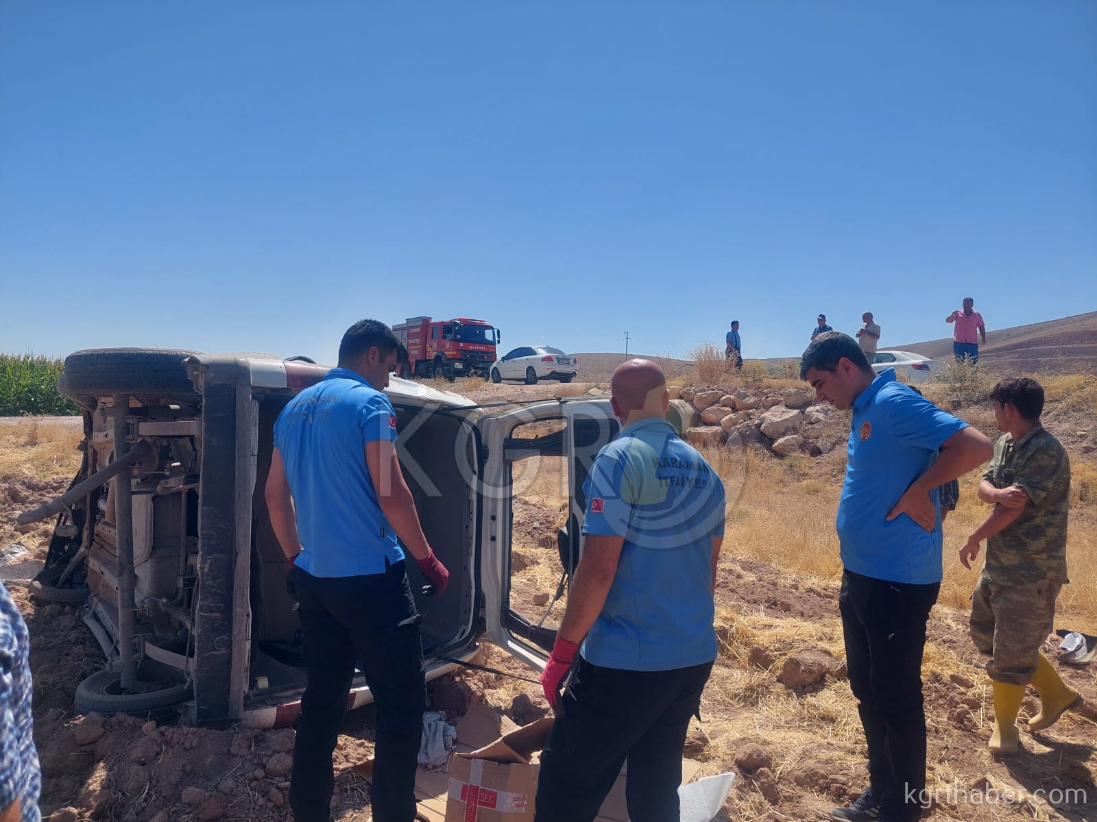 Karamanda Transit Tarlaya Takla Atti 1 Yarali6