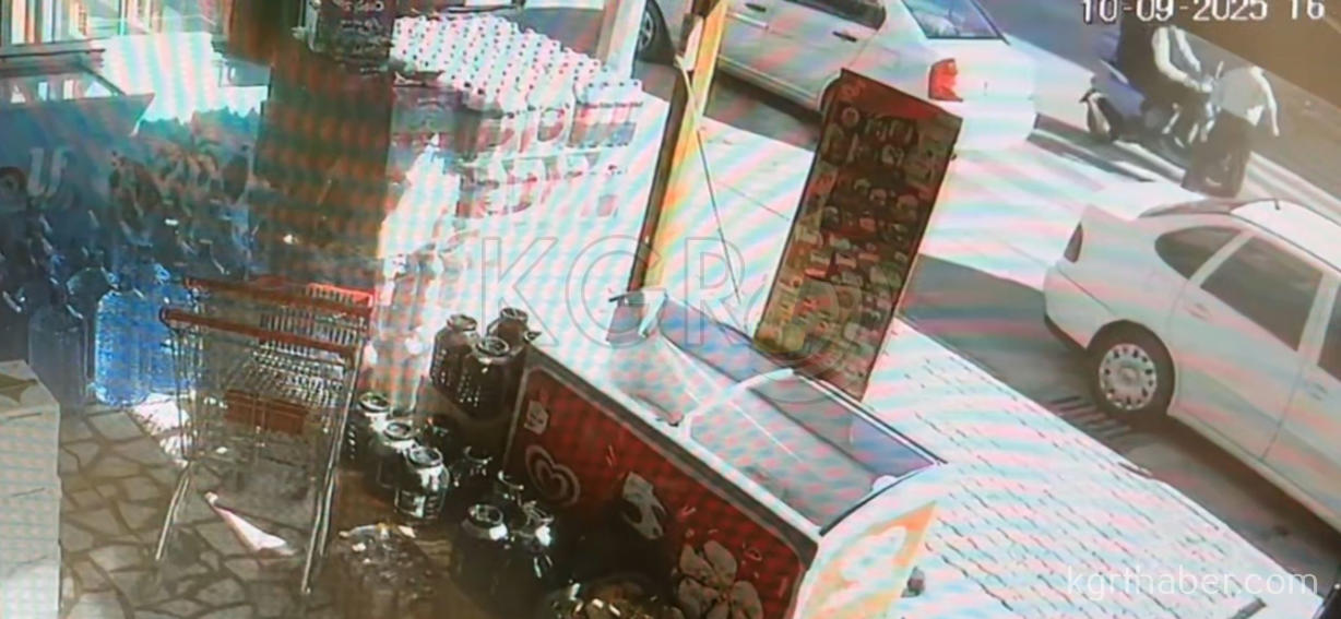 Karamanda Yasli Adamin Agir Yaralandigi Kaza Kamerada2