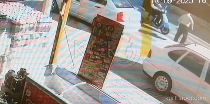 Karamanda Yasli Adamin Agir Yaralandigi Kaza Kamerada3