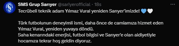 Yilmaz Vuralin Sasirtan Yeni Takimi Belli Oldu (1)