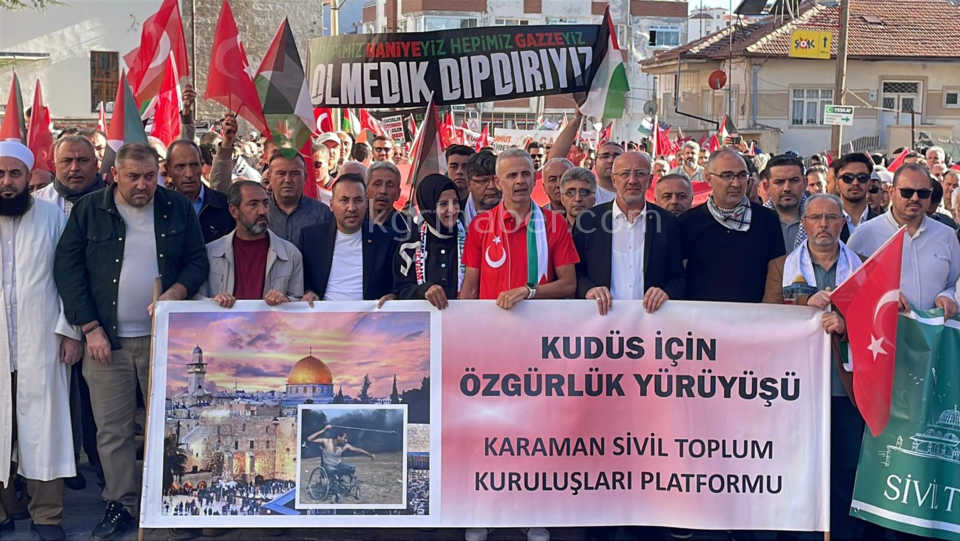 Karaman Sumud Filosuna Destek Icin Yurudu12