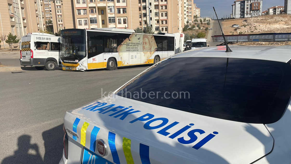 Karamanda Belediye Otobusuyle Okul Servisi Carpisti 2 Yarali0