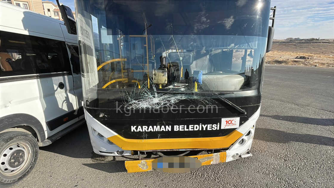 Karamanda Belediye Otobusuyle Okul Servisi Carpisti 2 Yarali4