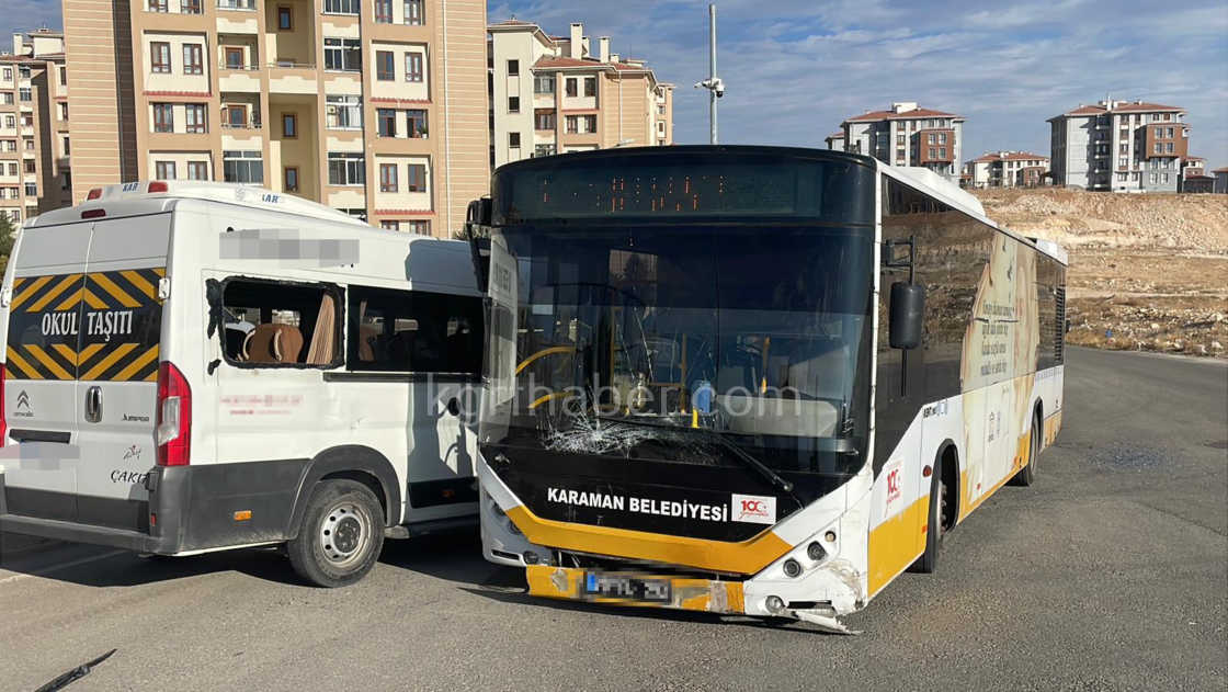 Karamanda Belediye Otobusuyle Okul Servisi Carpisti 2 Yarali5