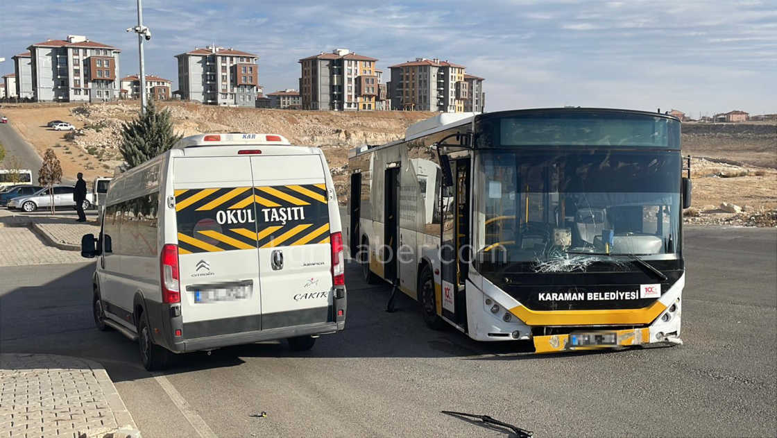 Karamanda Belediye Otobusuyle Okul Servisi Carpisti 2 Yarali6