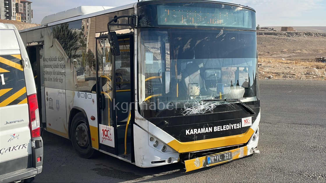 Karamanda Belediye Otobusuyle Okul Servisi Carpisti 2 Yarali7