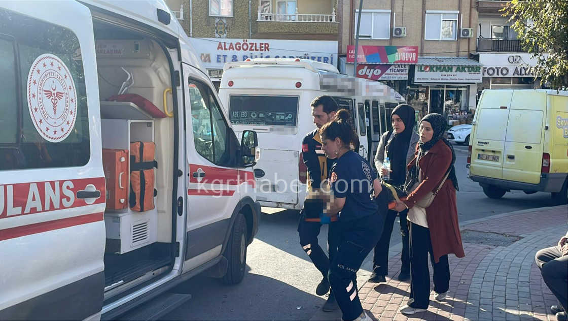 Karamanda Dolmusla Bisiklet Carpisti 1 Yarali1