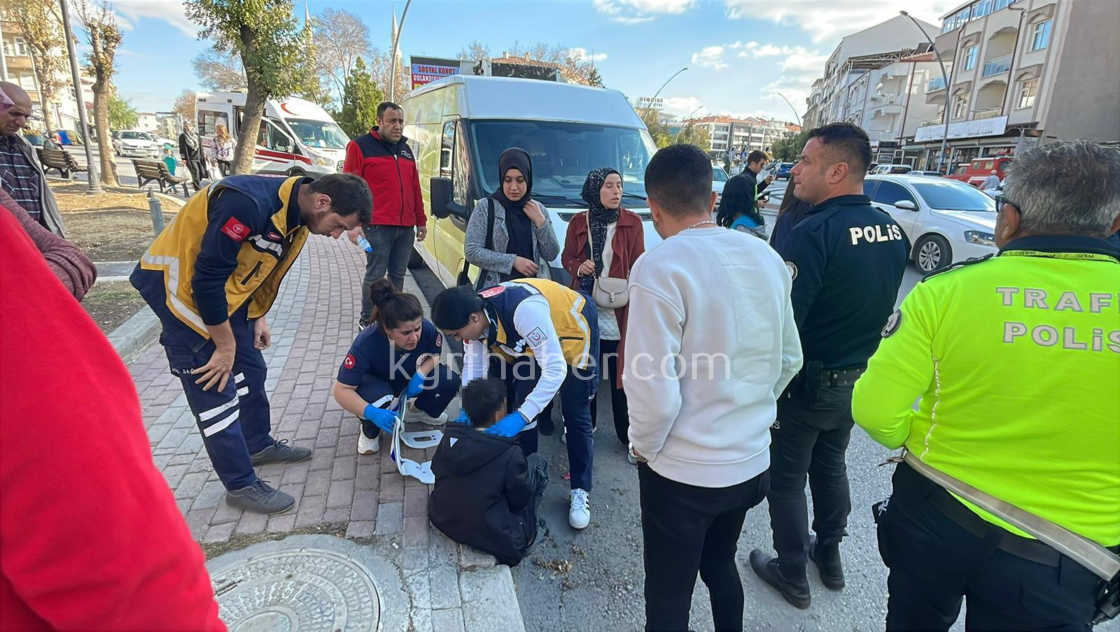 Karamanda Dolmusla Bisiklet Carpisti 1 Yarali3