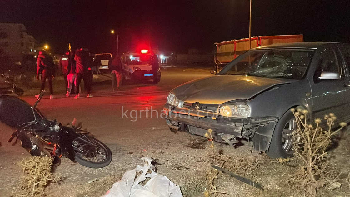 Karamanda Feci Kazada Genc Motosikletli Yaralandi14