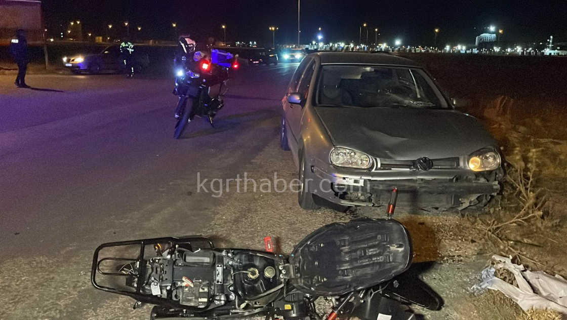 Karamanda Feci Kazada Genc Motosikletli Yaralandi16