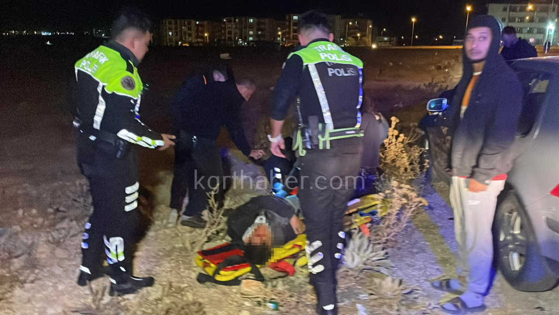 Karamanda Feci Kazada Genc Motosikletli Yaralandi17