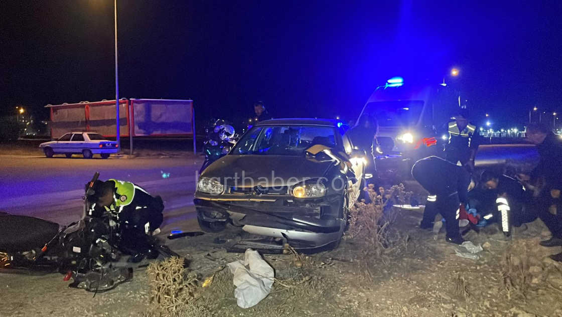Karamanda Feci Kazada Genc Motosikletli Yaralandi8