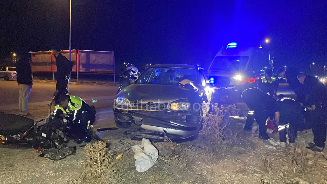 Karamanda Feci Kazada Genc Motosikletli Yaralandi9