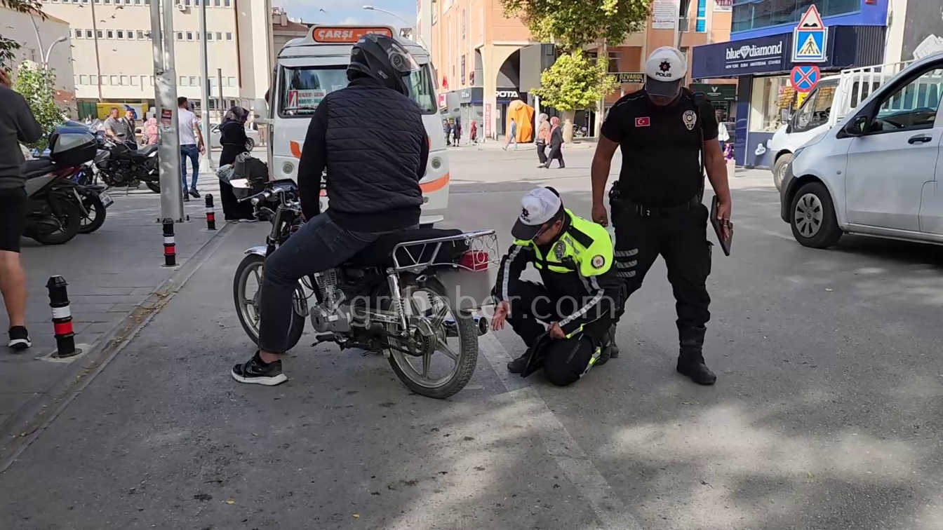 Karamanda Motosiklet Denetimlerinde 159 Surucuye Ceza Kesildi0