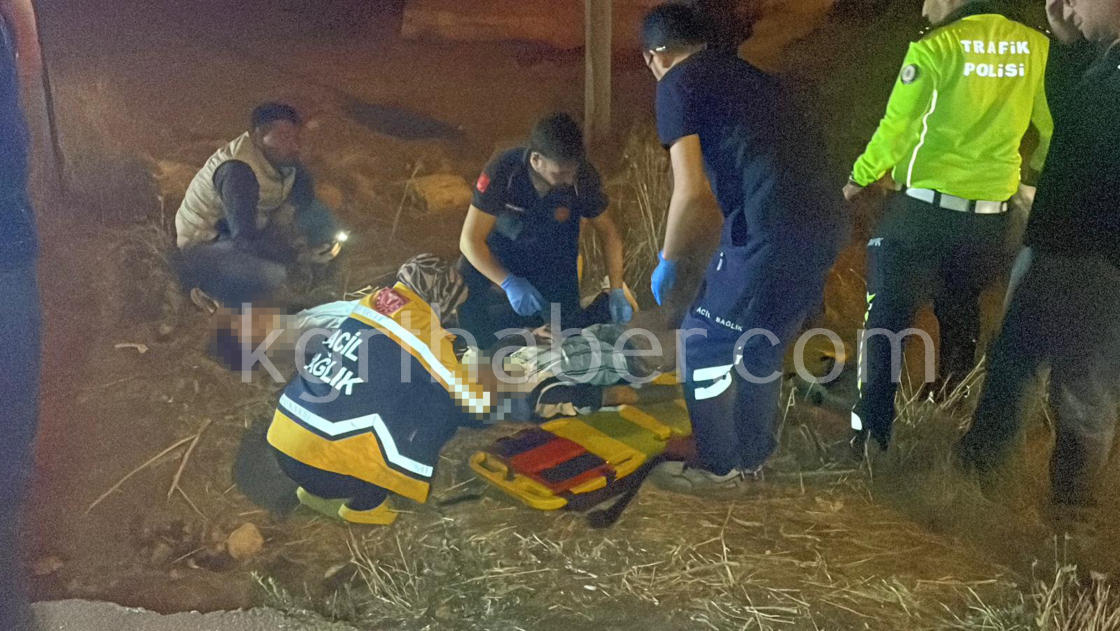 Karamanda Motosiklet Sarampoe Uctu 2 Yarali1