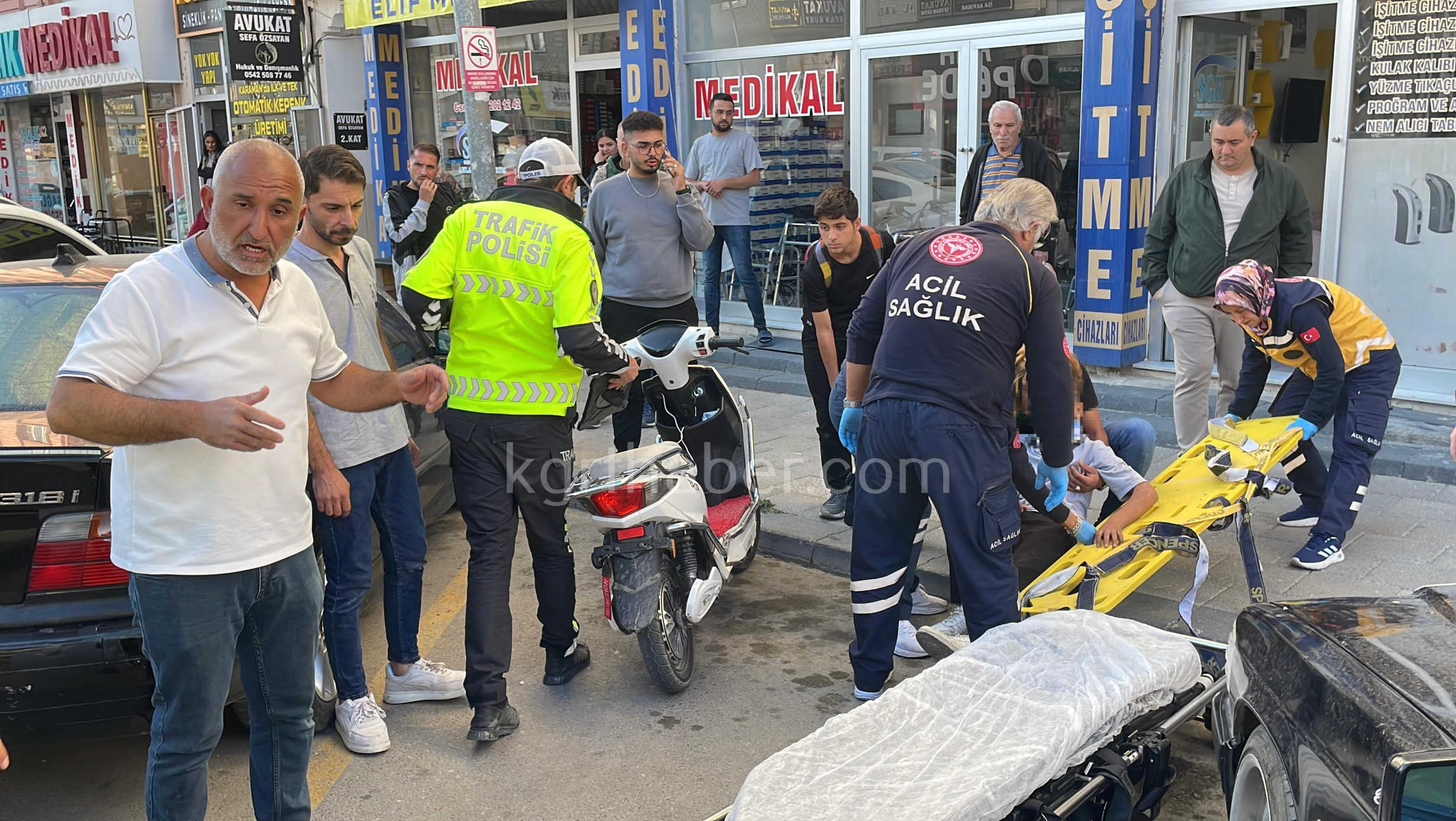 Karamanda Otomobille Elektrikli Bisiklet Carpisti 1 Yarali8